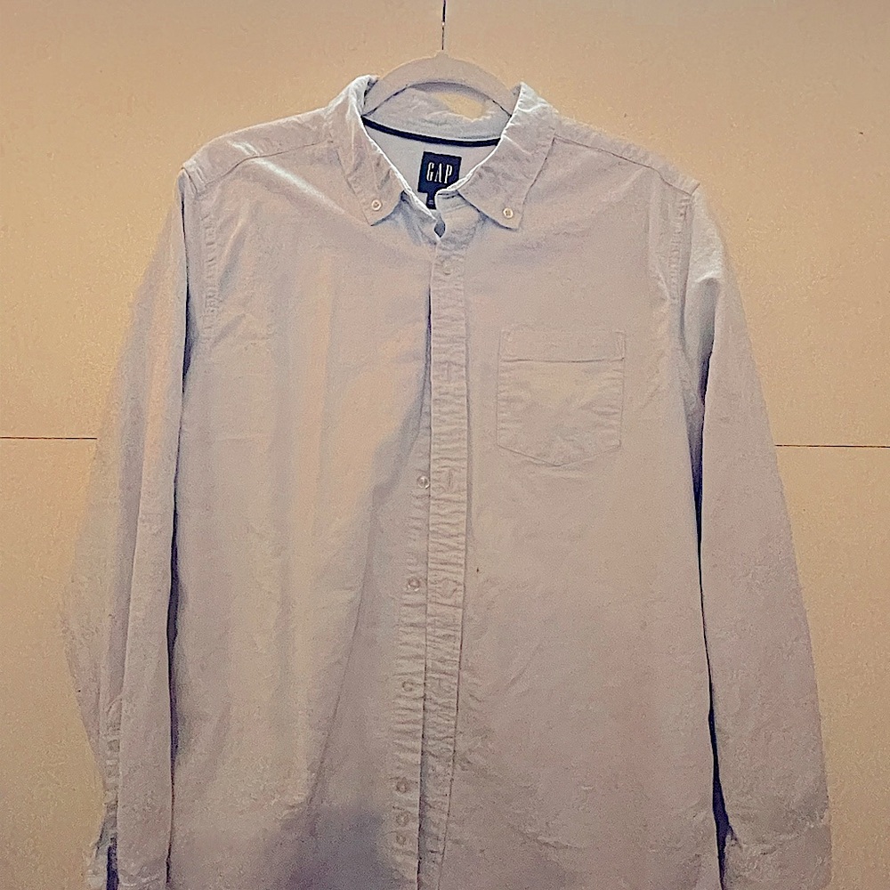 Gap men’s large button down light blue